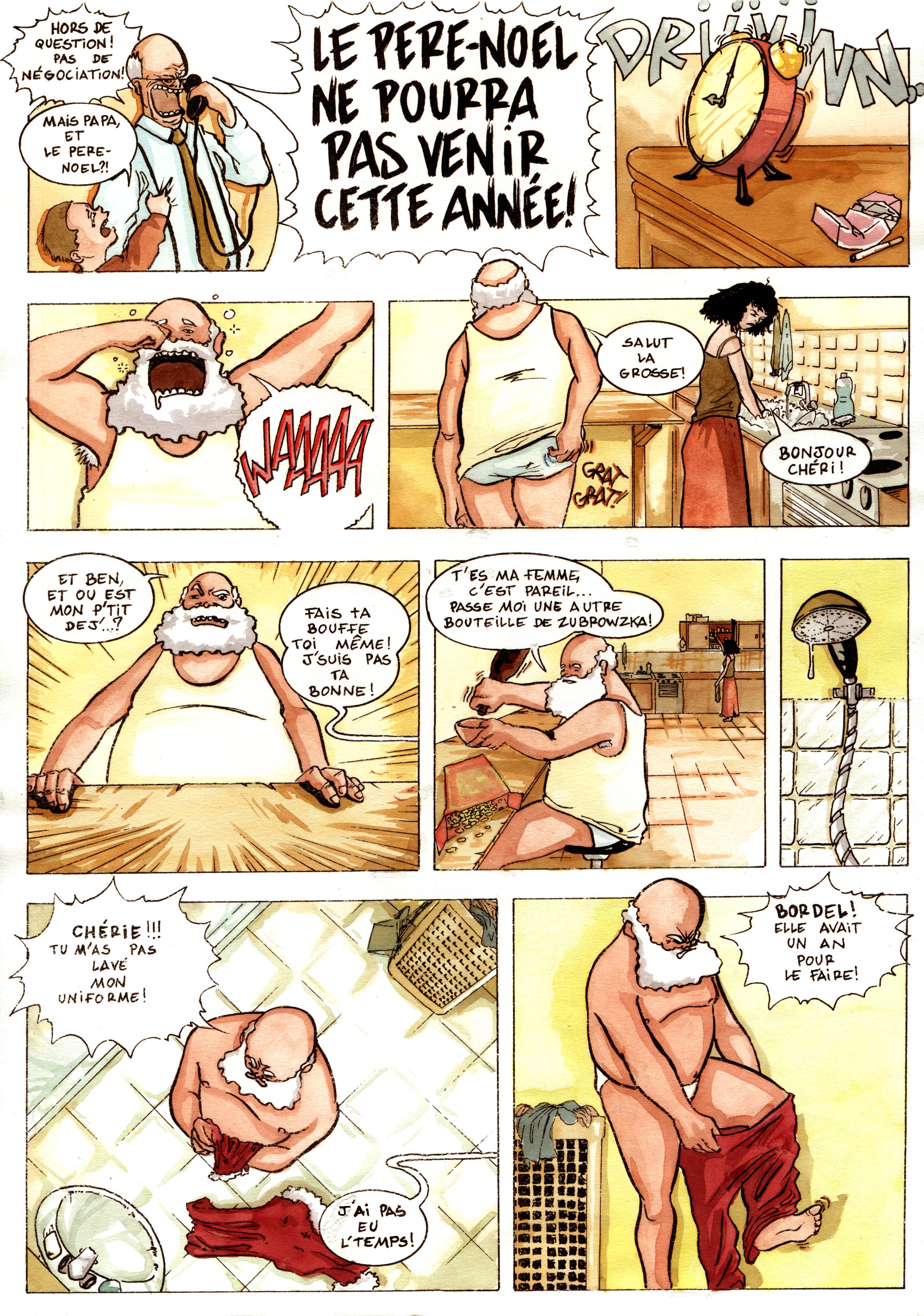père Noël - planche 1 - BD